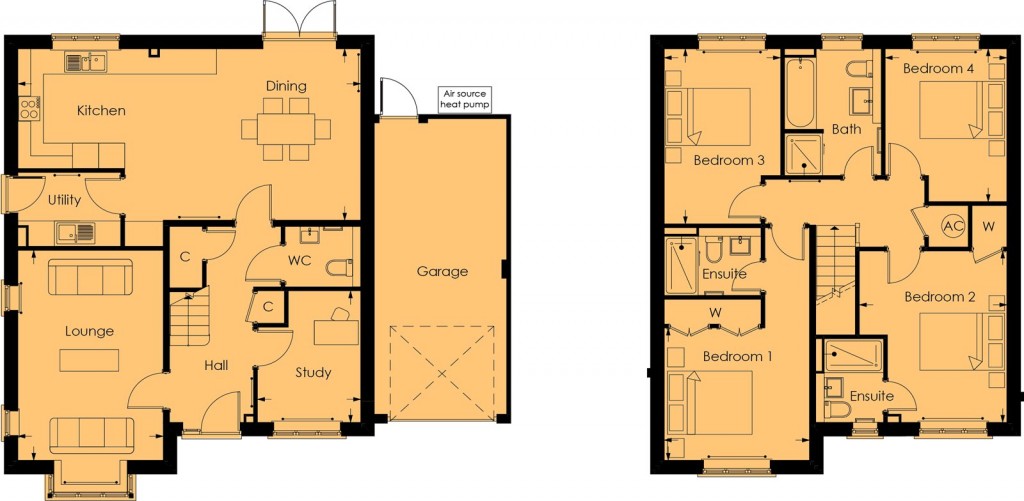 Floorplans For Castlefield, Preston